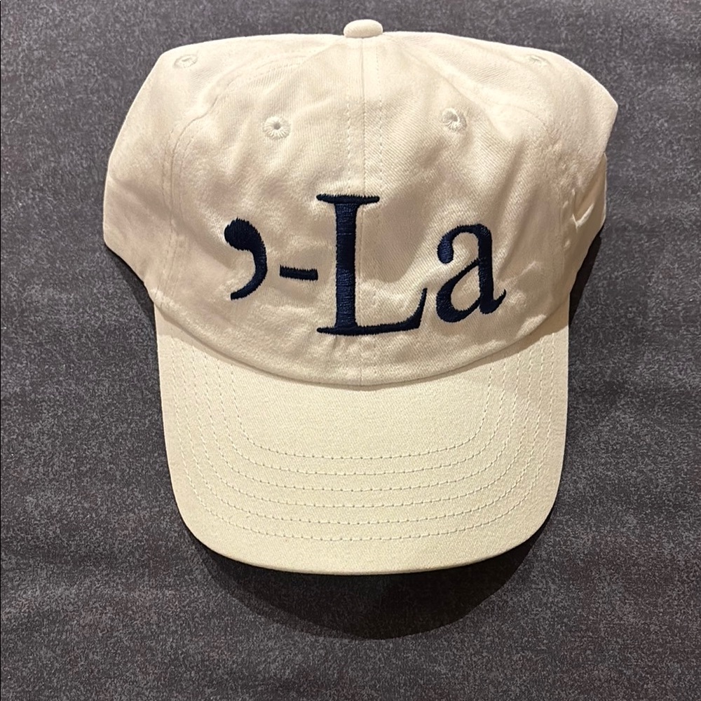 NEW! Kamala White Cap with Embroidered Logo